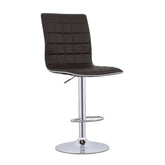 Coaster Ashbury Upholstered Adjustable Bar Stools Black and Chrome (Set of 2) Model 122087
